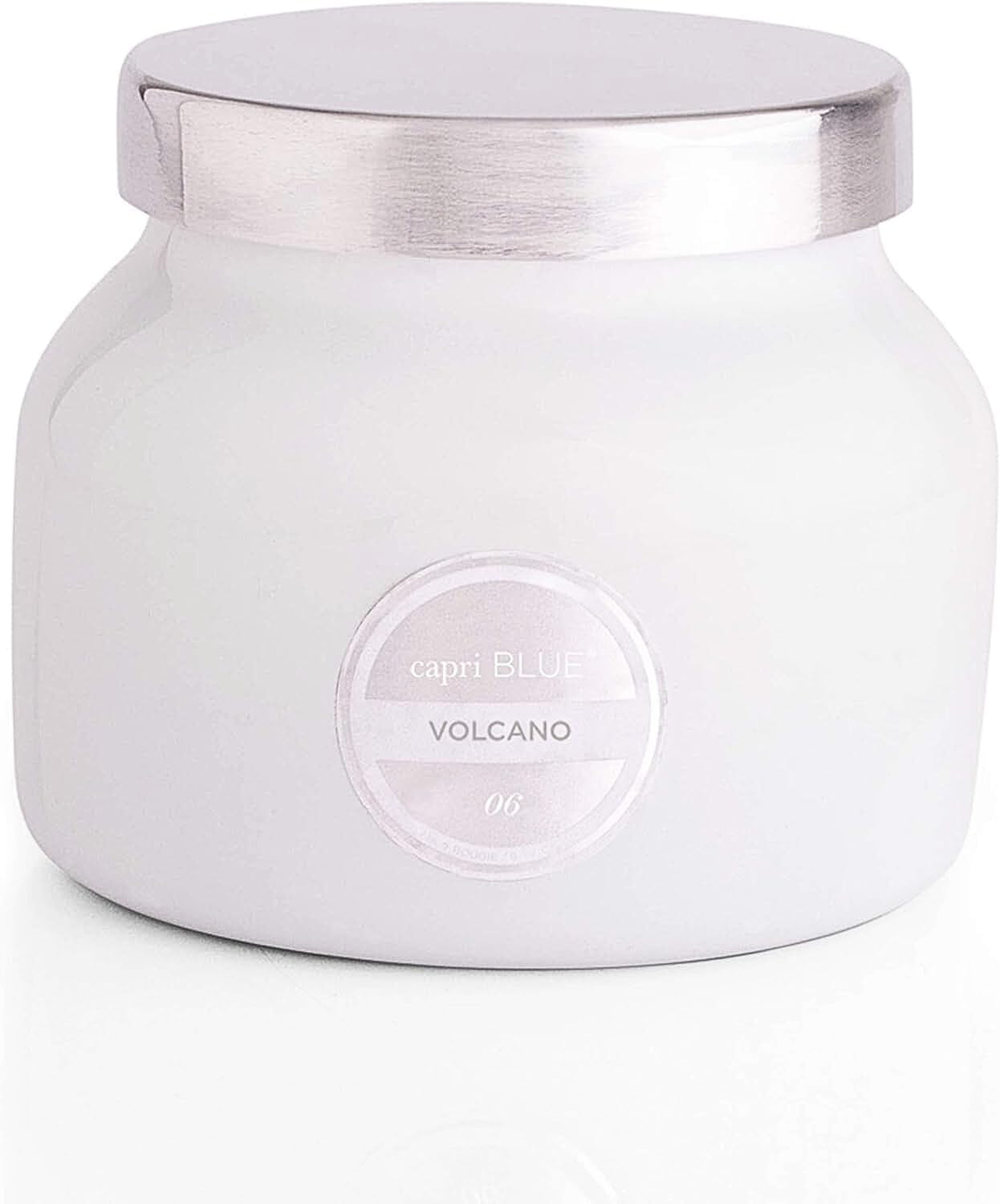 Volcano Scented Candles - Luxury Glass Jar Candles for Home Scented with Tropical Fruit & Sugared Citrus - Soy Wax Blend - Volcano - Black Color (8 Oz)
