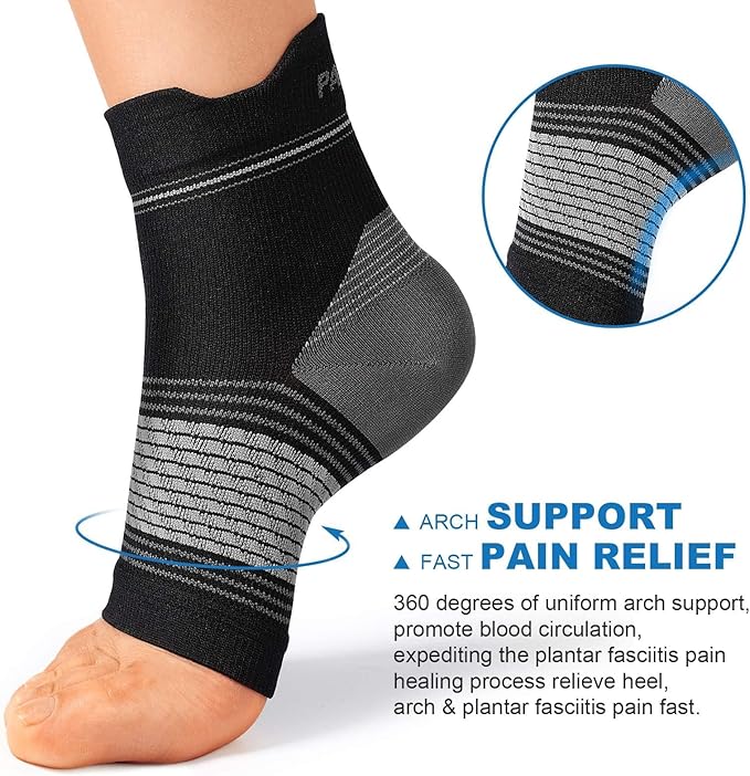 6 Pairs Compression Socks – Arch & Ankle Support for Men & Women