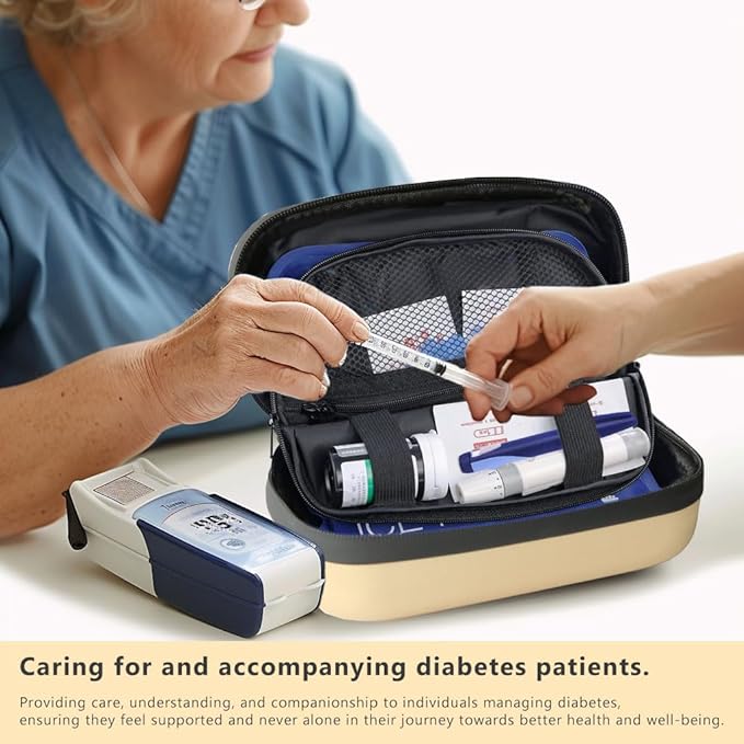 24-Hour Insulin Cooler Travel Case – TSA Approved with Thermometer & Ice Packs