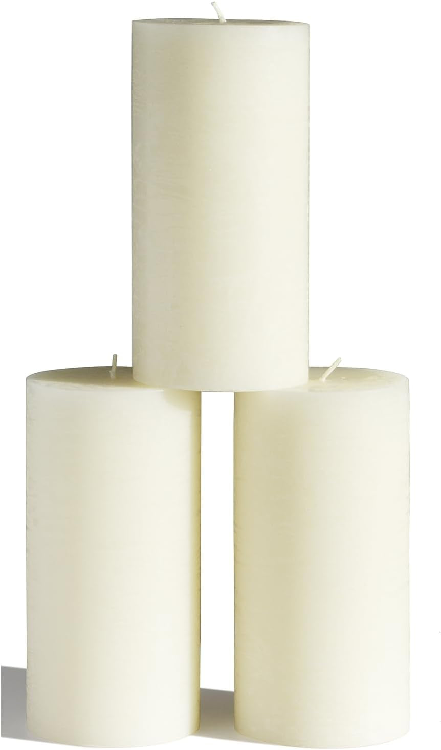 3X3 Pillar Candles Set of 3 - Rustic Unscented No Drip Bloody Candles for Halloween Decor, Parties, Gothic Décor
