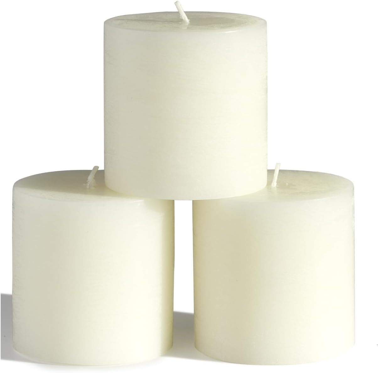 3X3 Pillar Candles Set of 3 - Rustic Unscented No Drip Bloody Candles for Halloween Decor, Parties, Gothic Décor