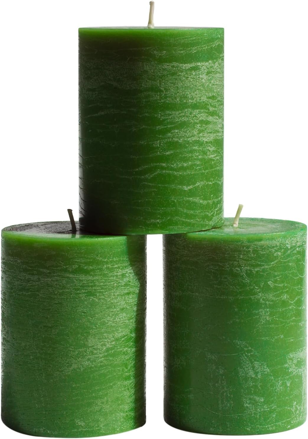 3X3 Pillar Candles Set of 3 - Rustic Unscented No Drip Bloody Candles for Halloween Decor, Parties, Gothic Décor