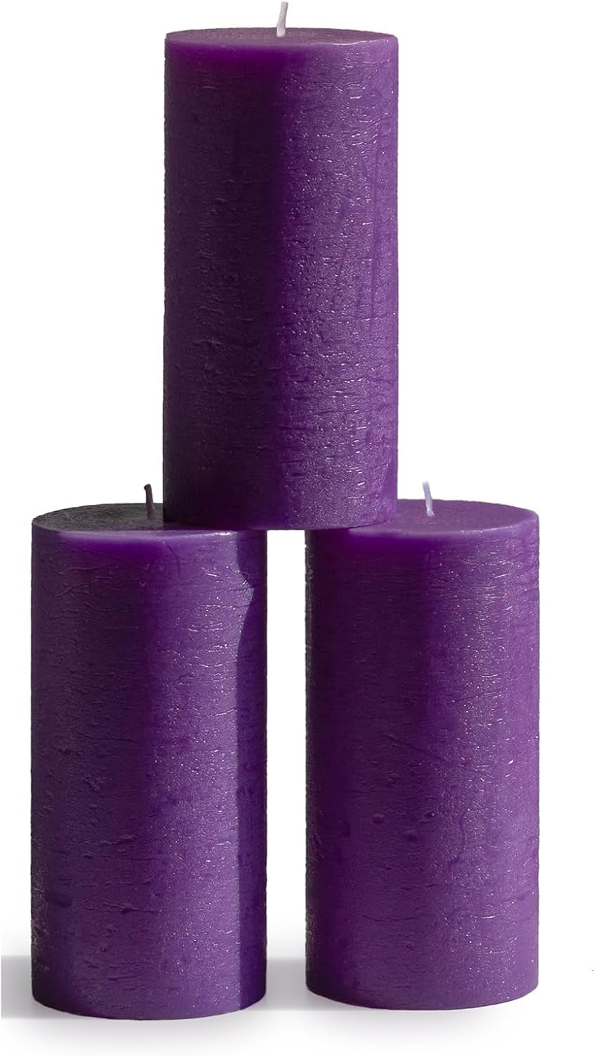 3X3 Pillar Candles Set of 3 - Rustic Unscented No Drip Bloody Candles for Halloween Decor, Parties, Gothic Décor