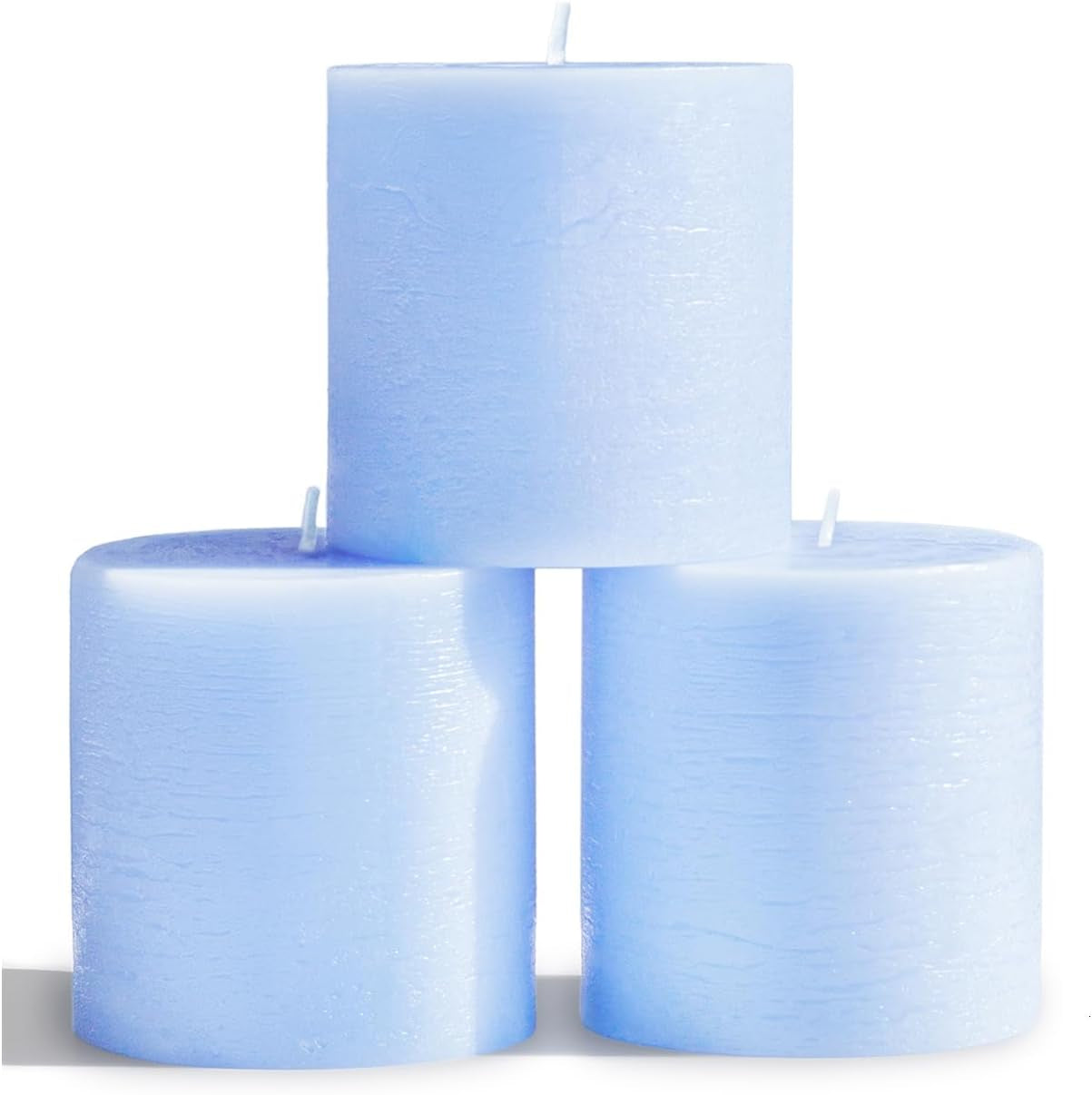 3X3 Pillar Candles Set of 3 - Rustic Unscented No Drip Bloody Candles for Halloween Decor, Parties, Gothic Décor
