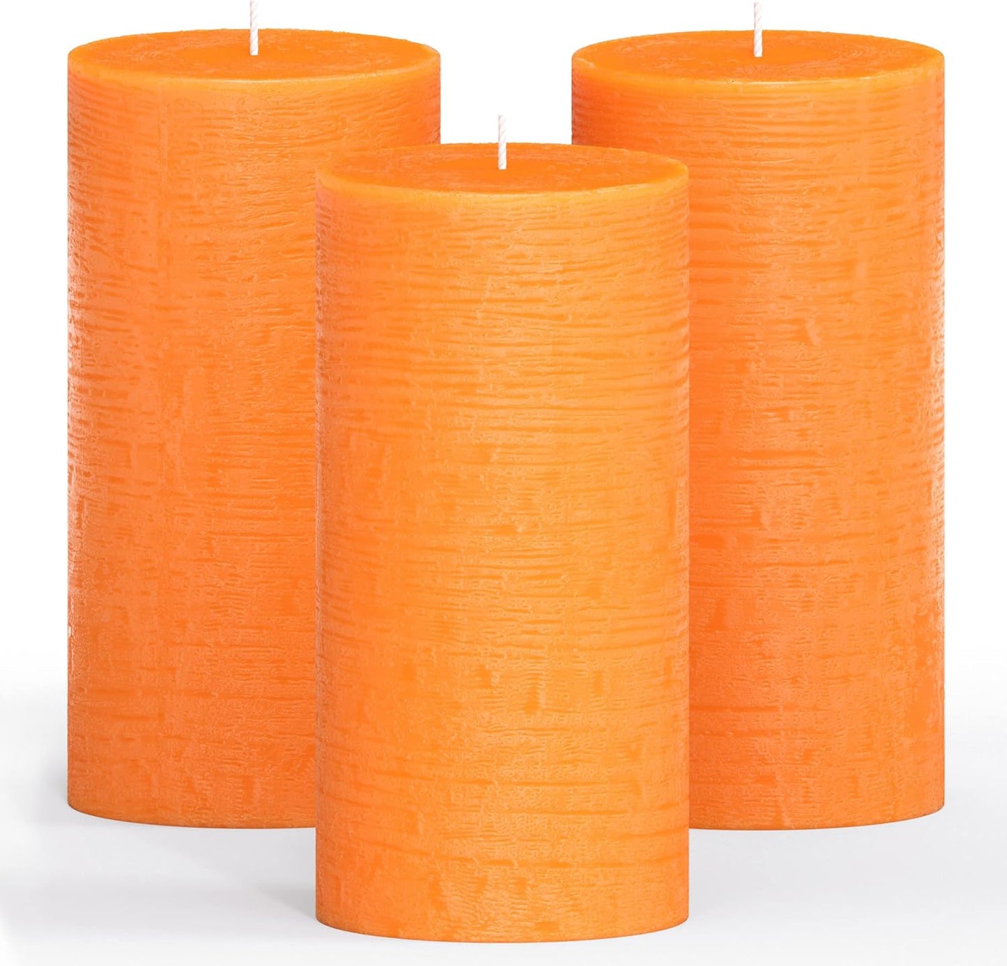 3X3 Pillar Candles Set of 3 - Rustic Unscented No Drip Bloody Candles for Halloween Decor, Parties, Gothic Décor