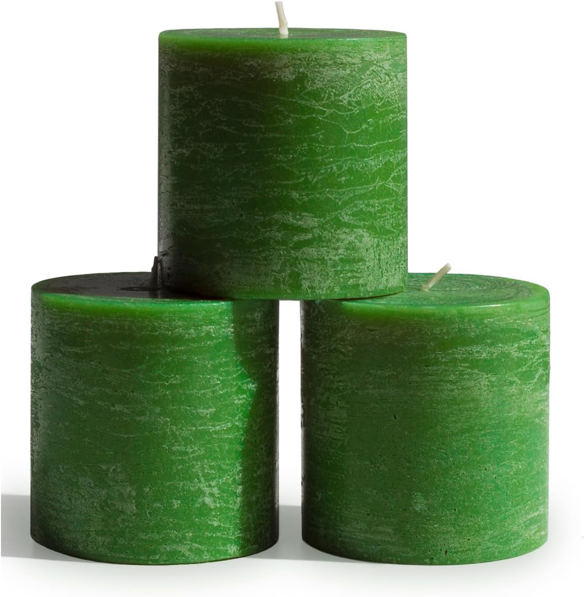 3X3 Pillar Candles Set of 3 - Rustic Unscented No Drip Bloody Candles for Halloween Decor, Parties, Gothic Décor
