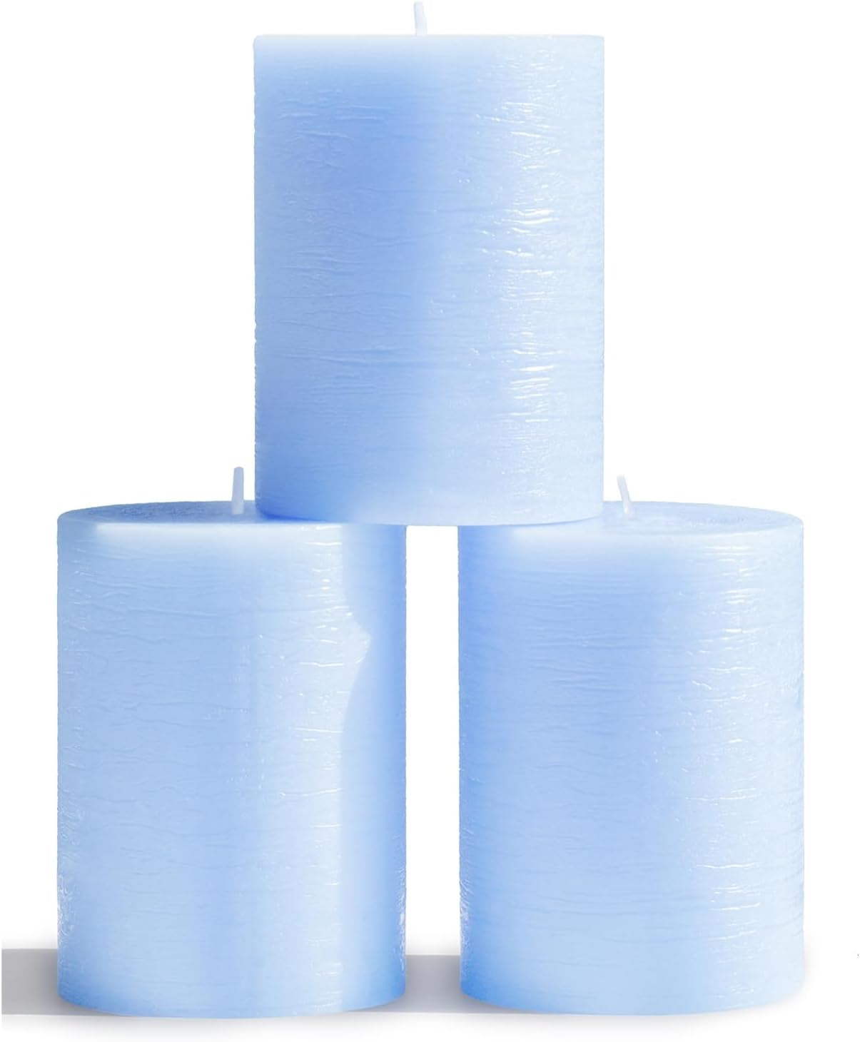 3X3 Pillar Candles Set of 3 - Rustic Unscented No Drip Bloody Candles for Halloween Decor, Parties, Gothic Décor