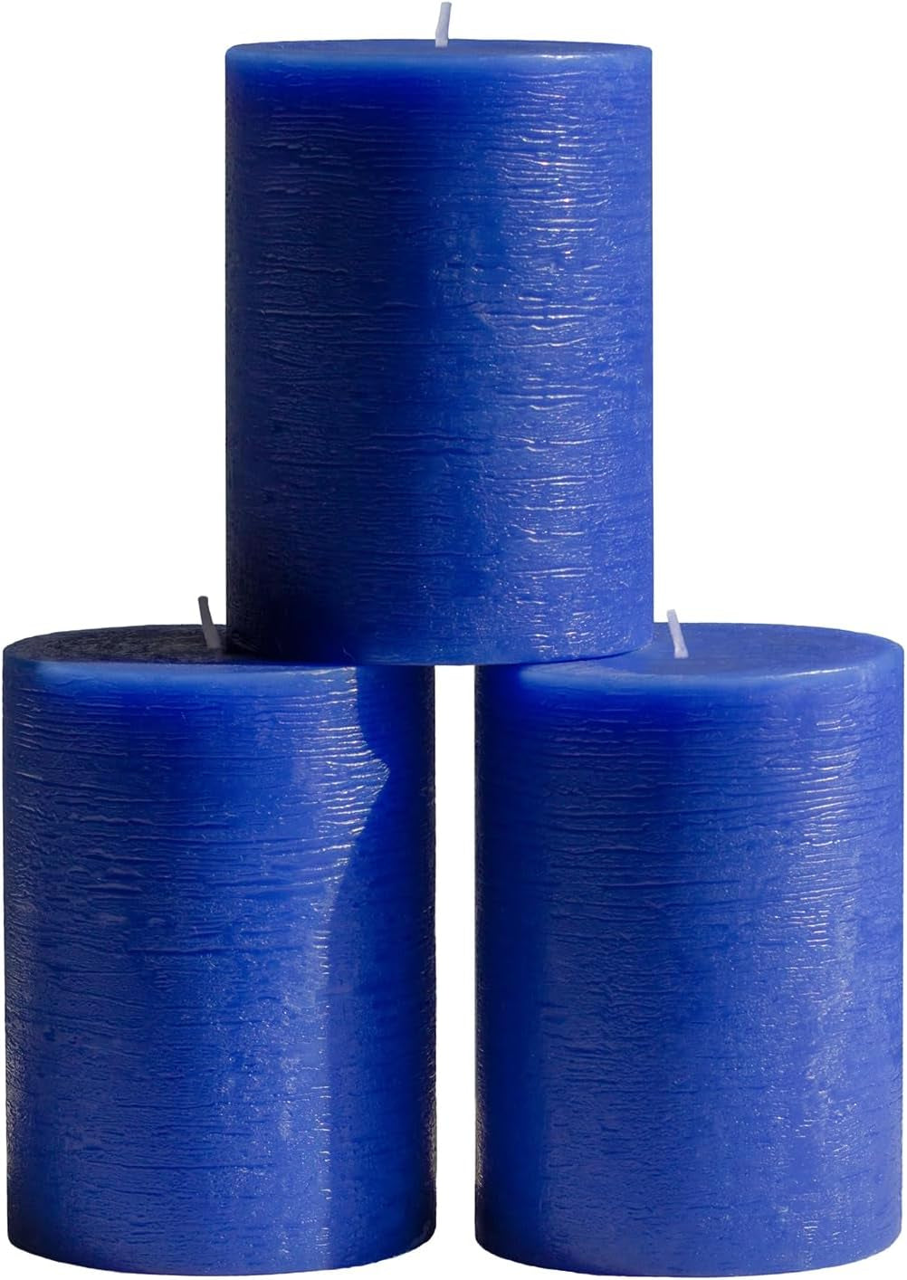 3X3 Pillar Candles Set of 3 - Rustic Unscented No Drip Bloody Candles for Halloween Decor, Parties, Gothic Décor