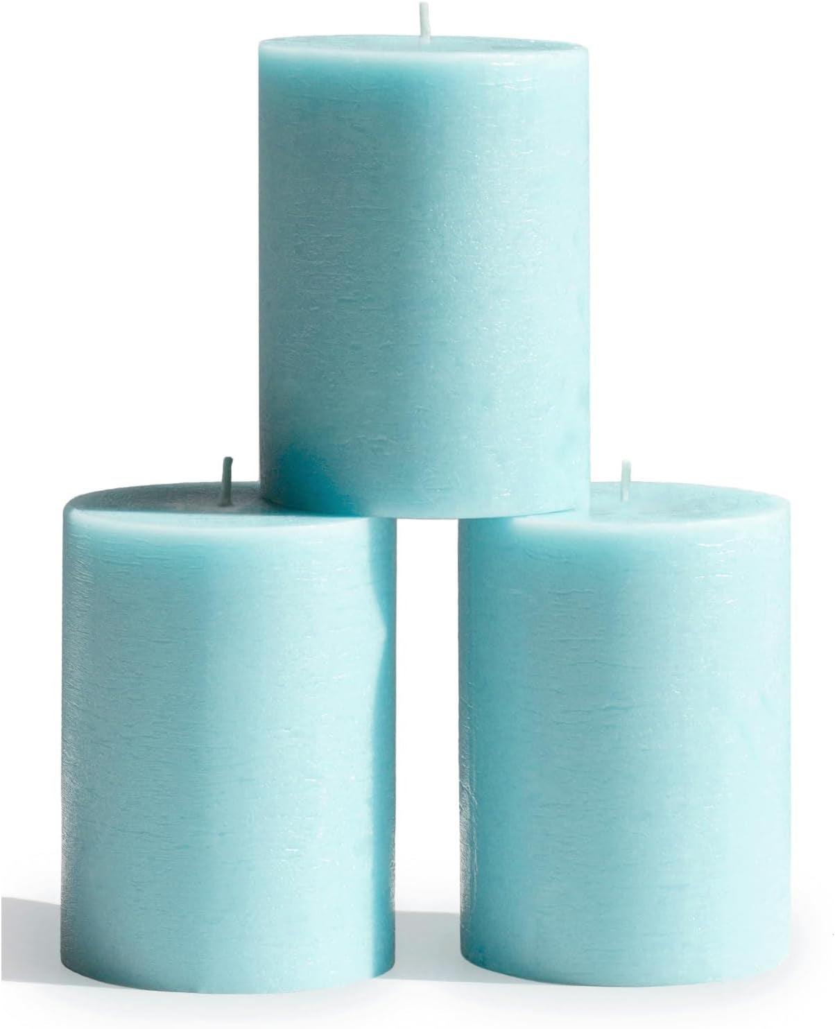 3X3 Pillar Candles Set of 3 - Rustic Unscented No Drip Bloody Candles for Halloween Decor, Parties, Gothic Décor