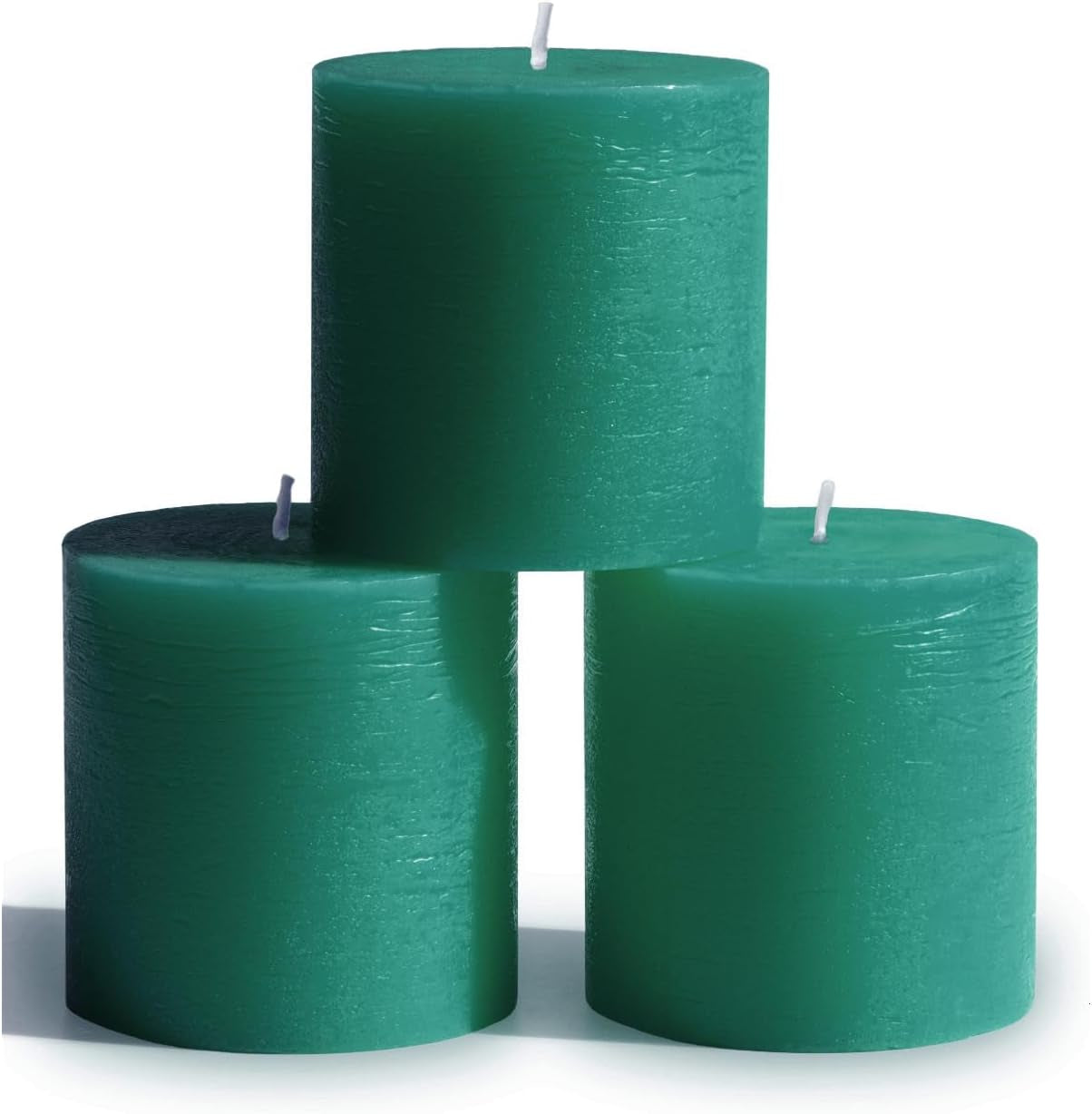 3X3 Pillar Candles Set of 3 - Rustic Unscented No Drip Bloody Candles for Halloween Decor, Parties, Gothic Décor