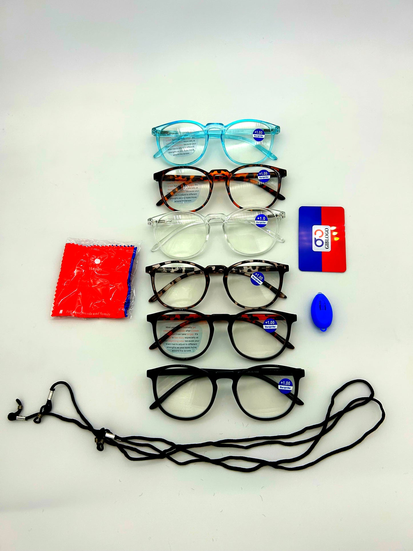 GIBLOGO Blue Light Reading Glasses for Women & Men – Stylish Cheaters Eyeglasses for Eye Strain Relief