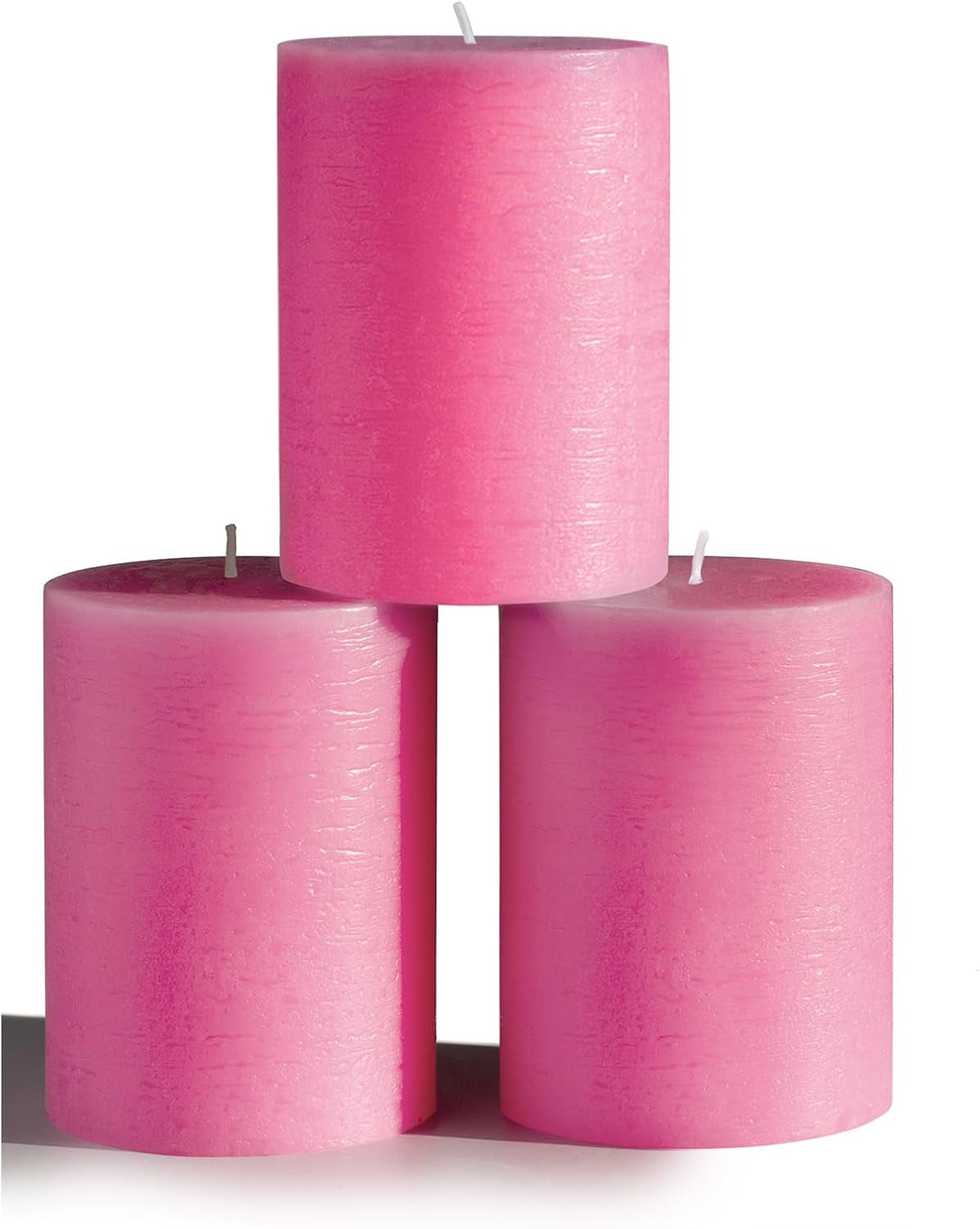 3X3 Pillar Candles Set of 3 - Rustic Unscented No Drip Bloody Candles for Halloween Decor, Parties, Gothic Décor