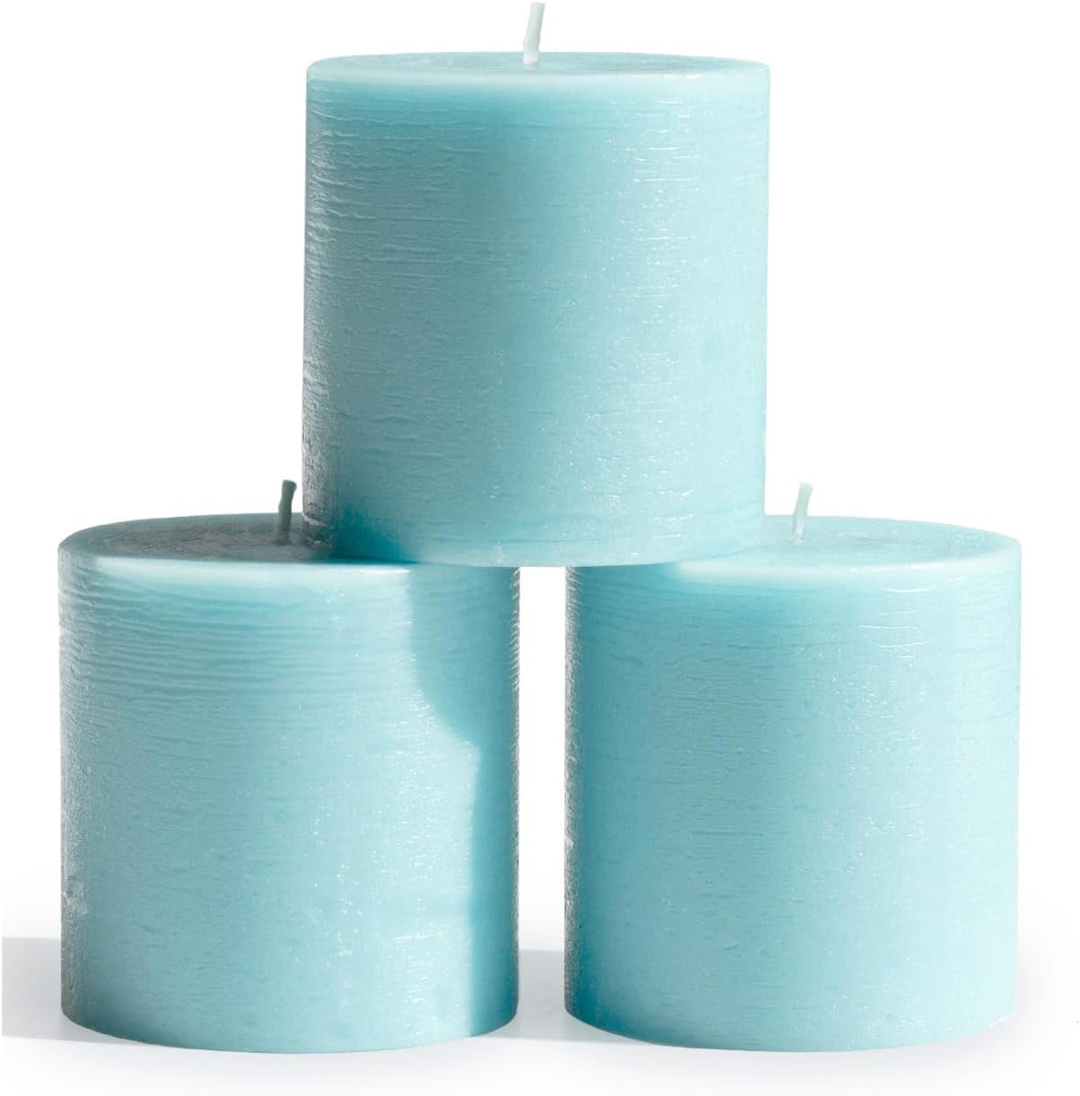 3X3 Pillar Candles Set of 3 - Rustic Unscented No Drip Bloody Candles for Halloween Decor, Parties, Gothic Décor