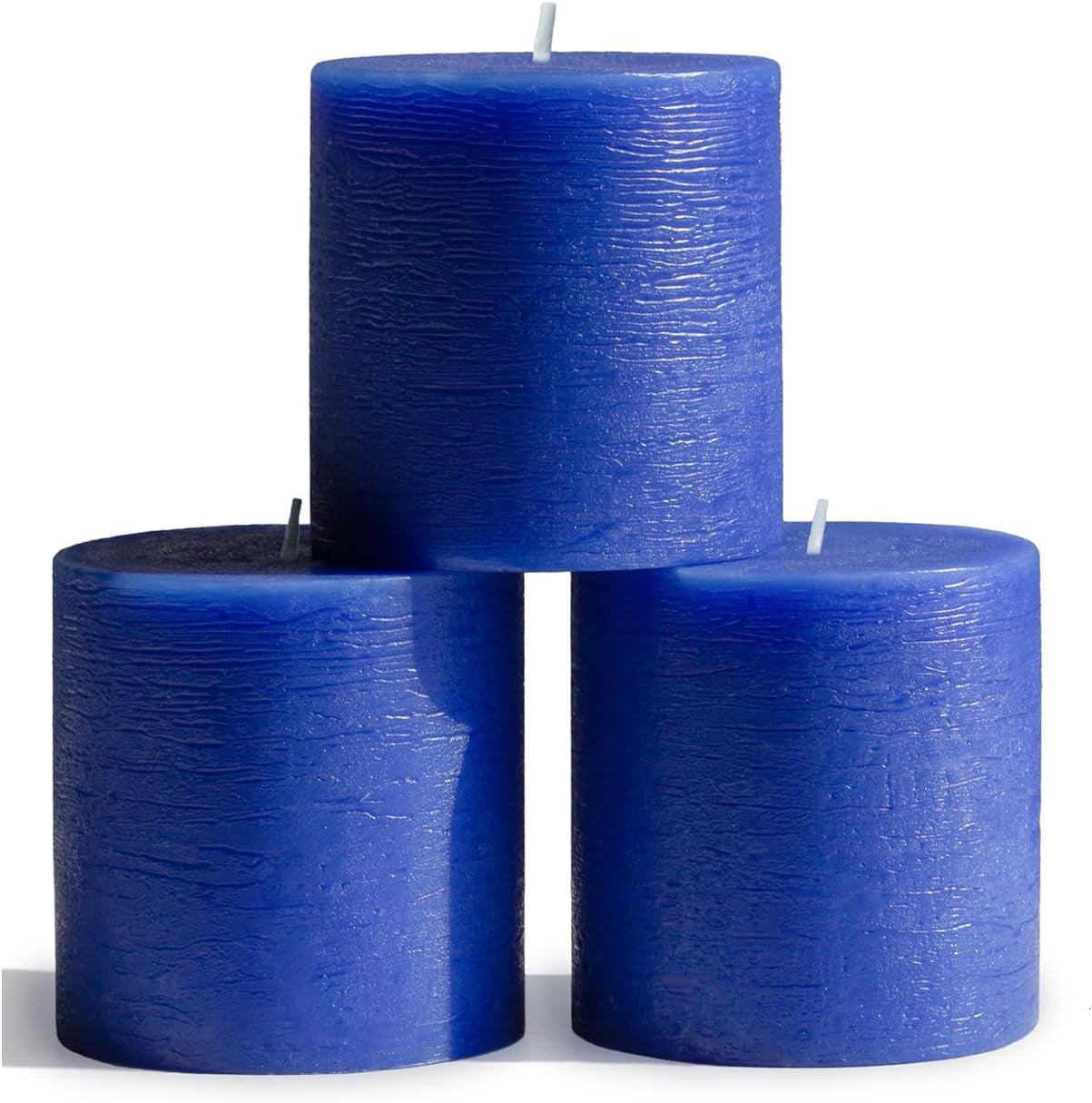 3X3 Pillar Candles Set of 3 - Rustic Unscented No Drip Bloody Candles for Halloween Decor, Parties, Gothic Décor