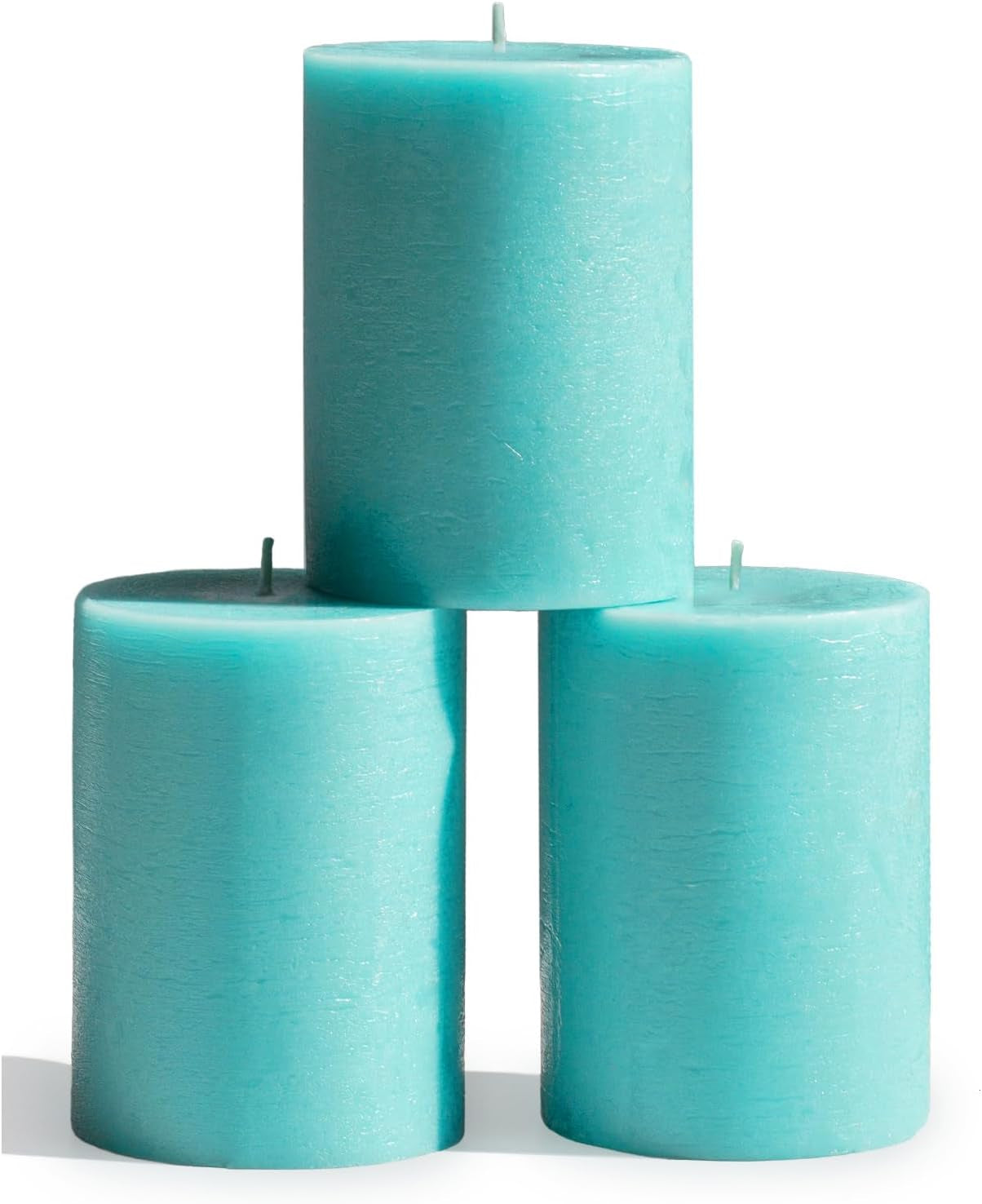 3X3 Pillar Candles Set of 3 - Rustic Unscented No Drip Bloody Candles for Halloween Decor, Parties, Gothic Décor