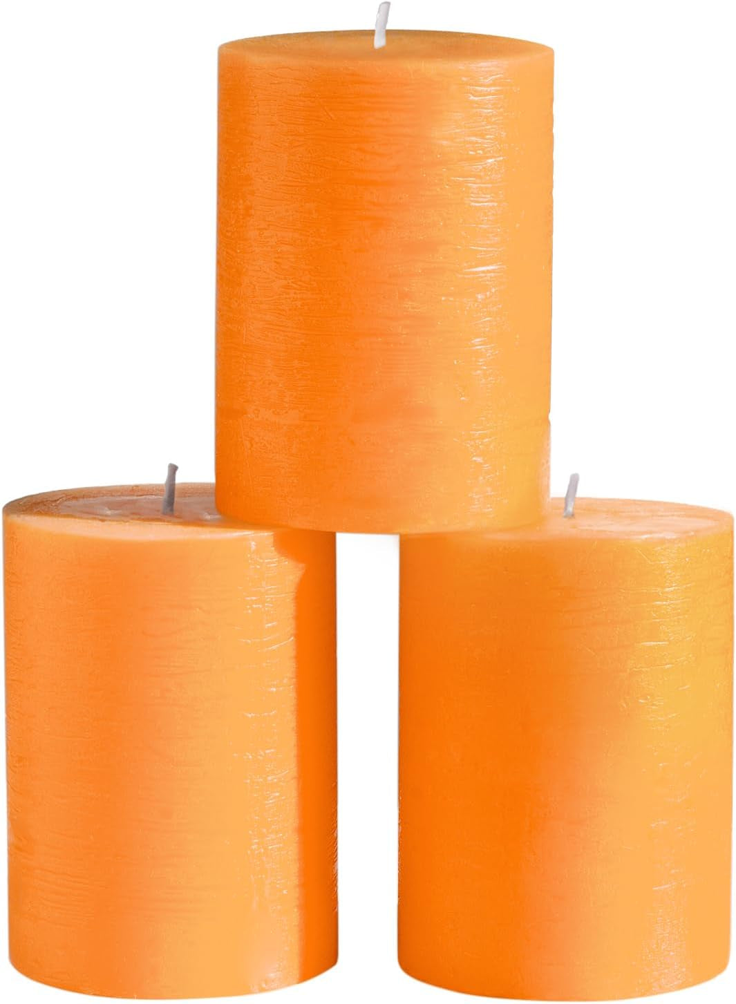 3X3 Pillar Candles Set of 3 - Rustic Unscented No Drip Bloody Candles for Halloween Decor, Parties, Gothic Décor