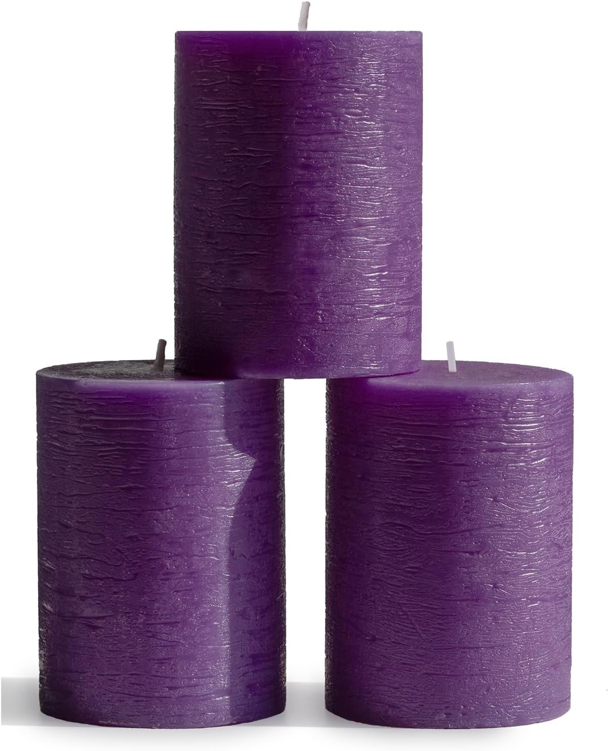 3X3 Pillar Candles Set of 3 - Rustic Unscented No Drip Bloody Candles for Halloween Decor, Parties, Gothic Décor
