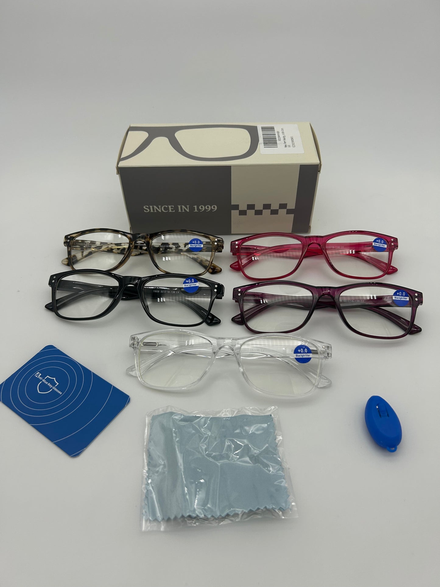 Fetrrc Blue Light Reading Glasses – 5 Pack Stylish Eyewear for Women & Men