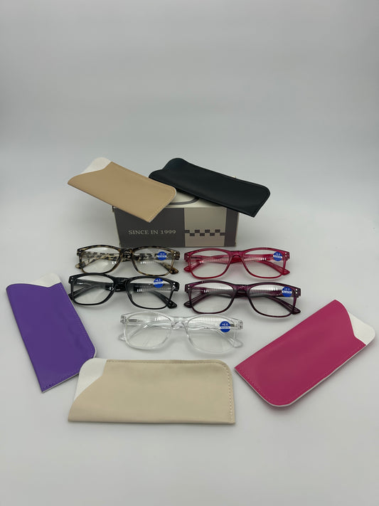 Fetrrc Blue Light Reading Glasses – 5 Pack Stylish Eyewear for Women & Men