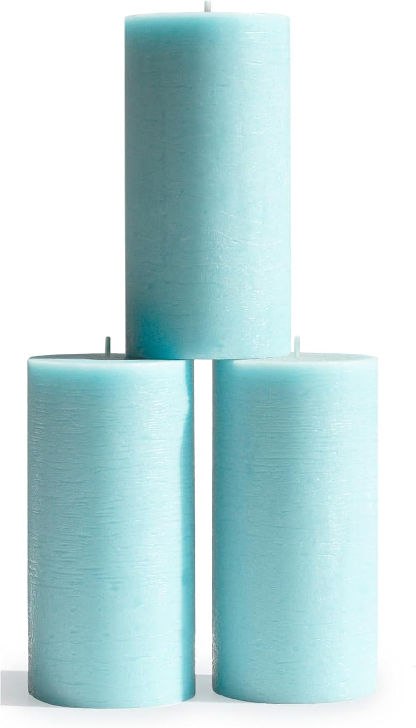3X3 Pillar Candles Set of 3 - Rustic Unscented No Drip Bloody Candles for Halloween Decor, Parties, Gothic Décor