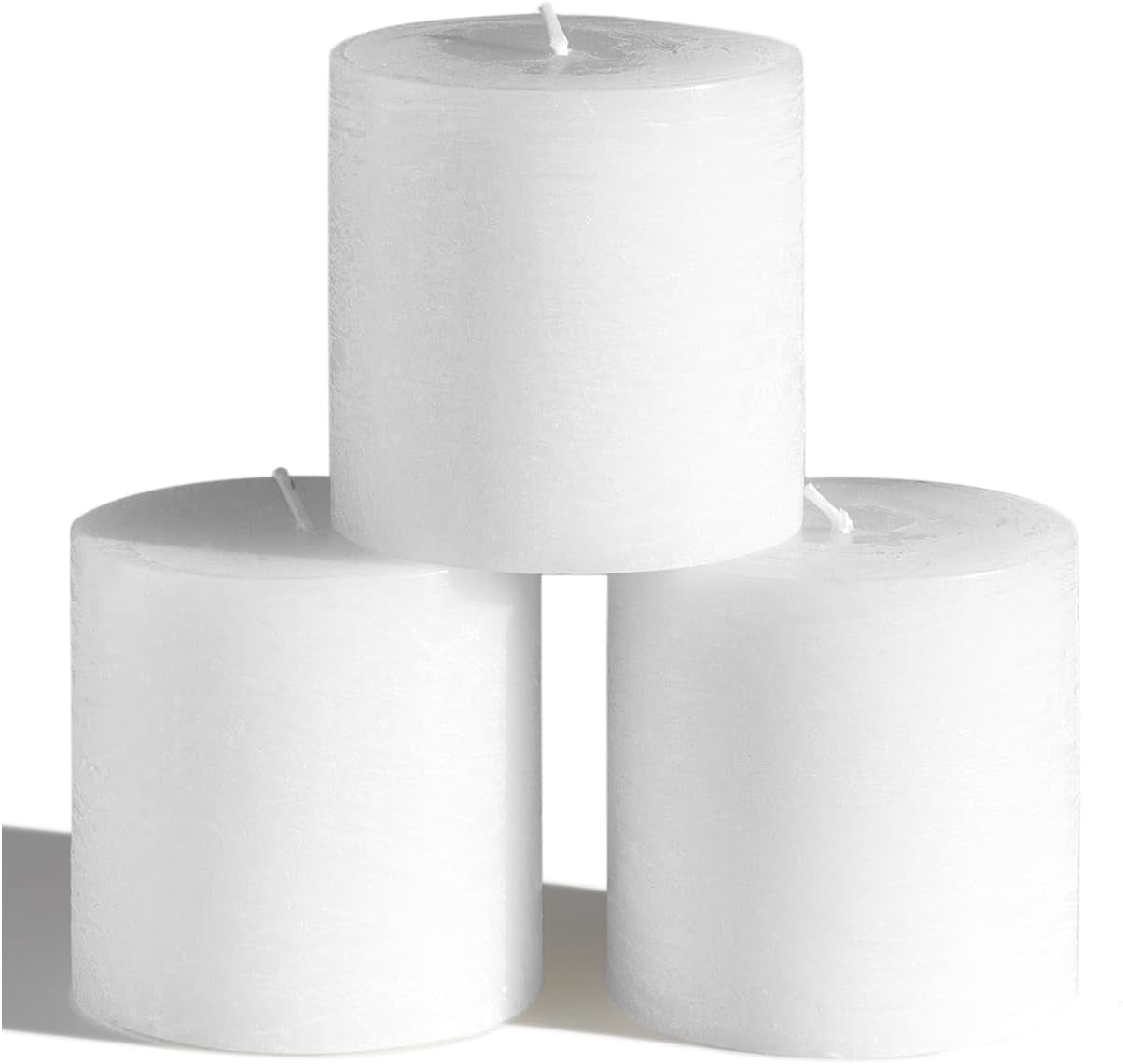 3X3 Pillar Candles Set of 3 - Rustic Unscented No Drip Bloody Candles for Halloween Decor, Parties, Gothic Décor