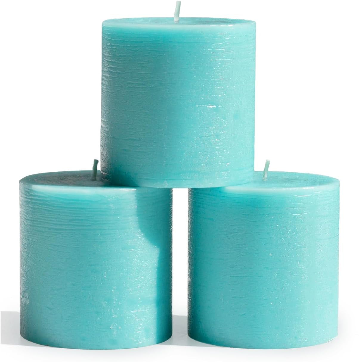 3X3 Pillar Candles Set of 3 - Rustic Unscented No Drip Bloody Candles for Halloween Decor, Parties, Gothic Décor