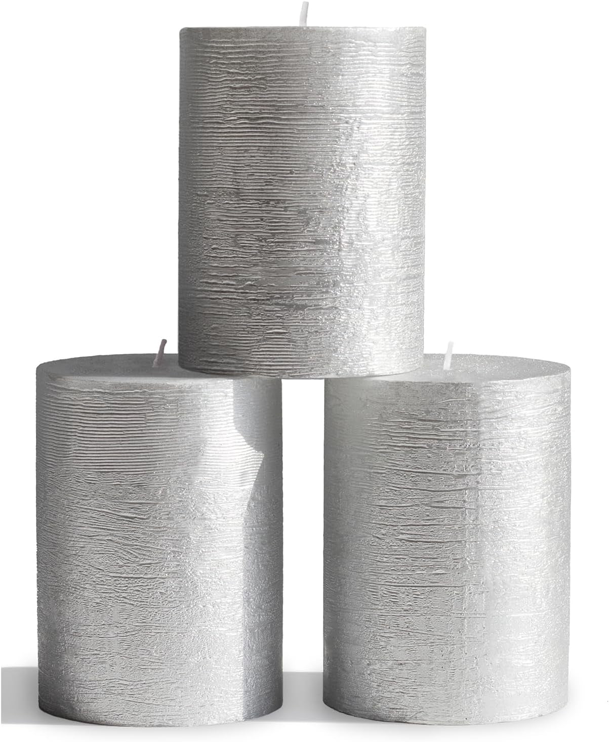 3X3 Pillar Candles Set of 3 - Rustic Unscented No Drip Bloody Candles for Halloween Decor, Parties, Gothic Décor
