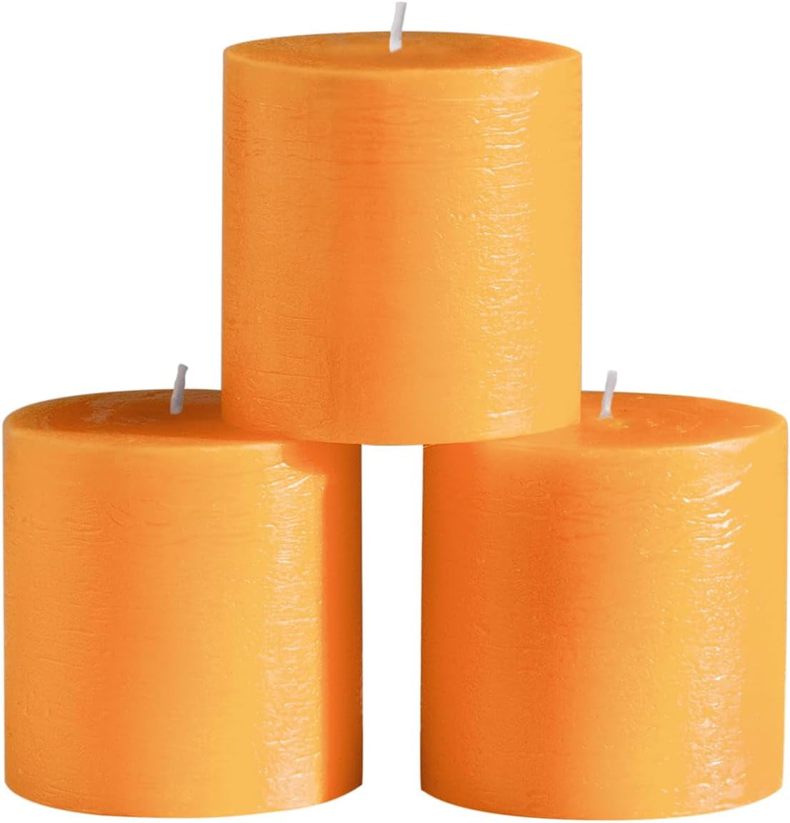 3X3 Pillar Candles Set of 3 - Rustic Unscented No Drip Bloody Candles for Halloween Decor, Parties, Gothic Décor