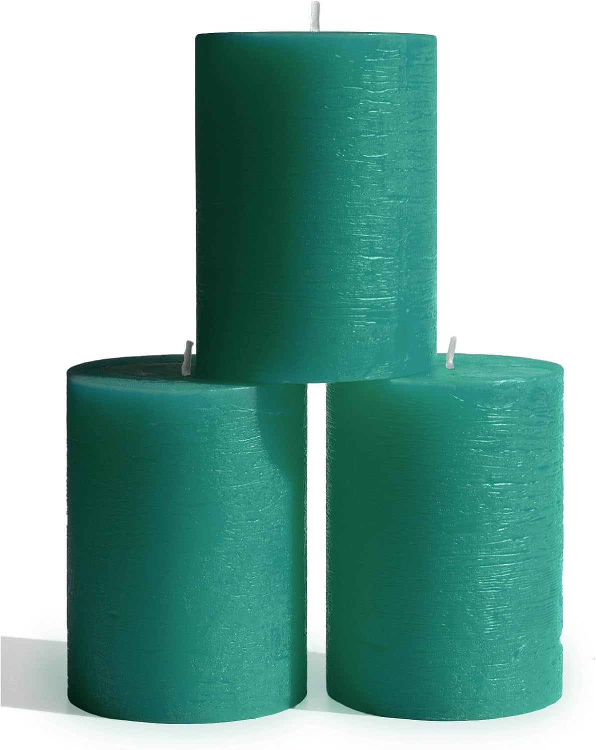 3X3 Pillar Candles Set of 3 - Rustic Unscented No Drip Bloody Candles for Halloween Decor, Parties, Gothic Décor