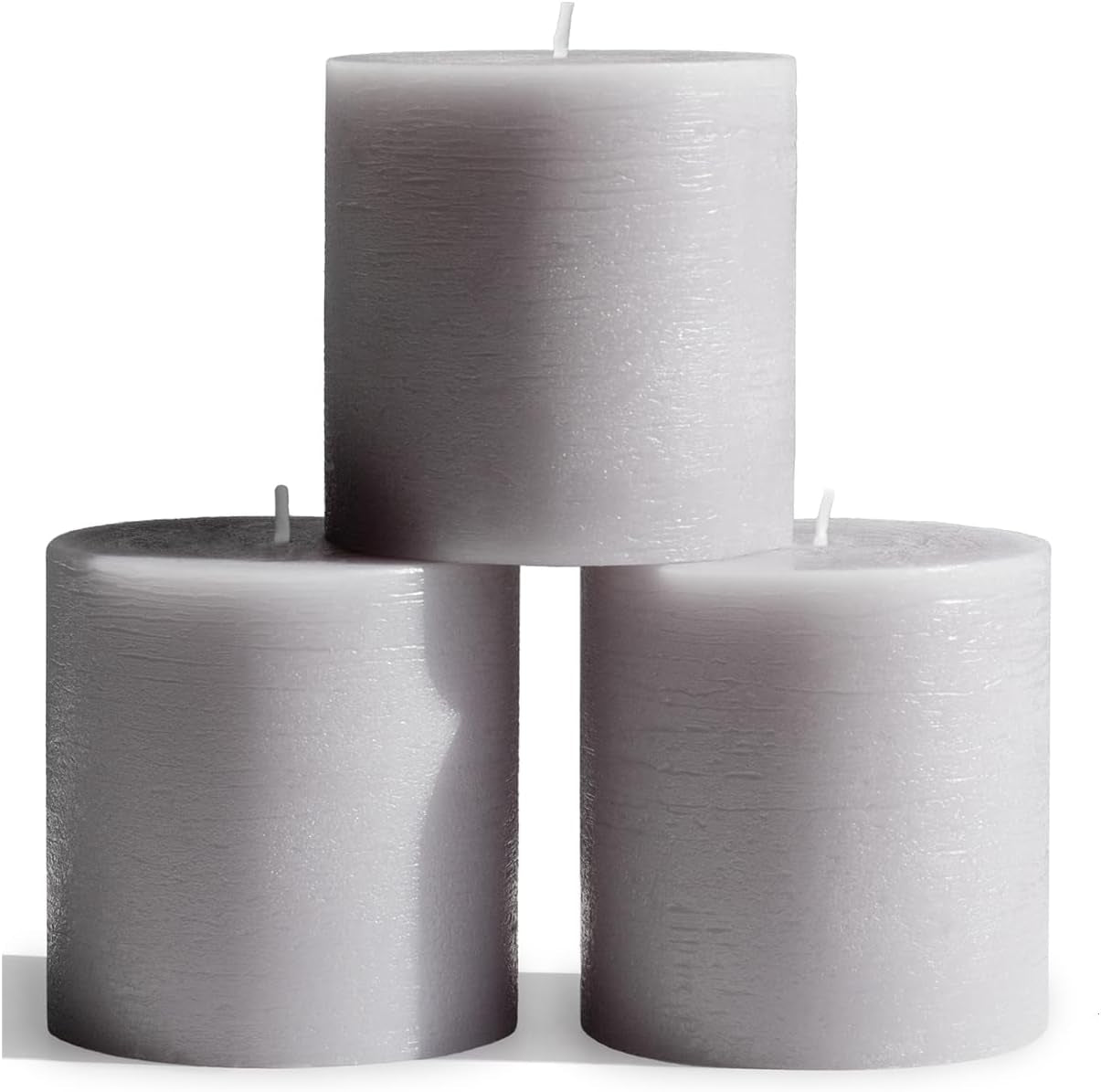 3X3 Pillar Candles Set of 3 - Rustic Unscented No Drip Bloody Candles for Halloween Decor, Parties, Gothic Décor
